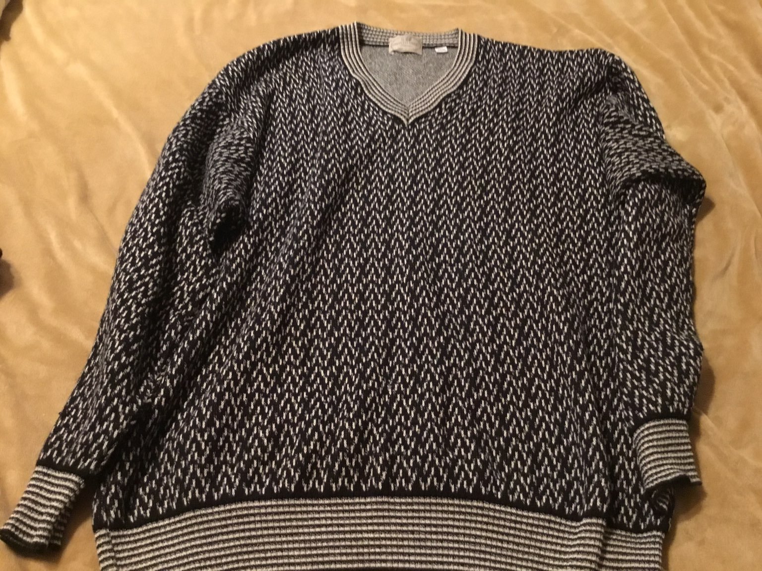 Pronto-Uomo Mens V-Neck Sweater XL 54