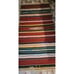 Vintage Mexican Wool Blend Serape Blanket Brick Red 36x77