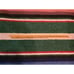 Vintage Mexican Wool Blend Serape Blanket Brick Red 36x77