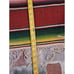 Vintage Mexican Wool Blend Serape Blanket Brick Red 36x77