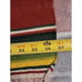 Vintage Mexican Wool Blend Serape Blanket Brick Red 36x77