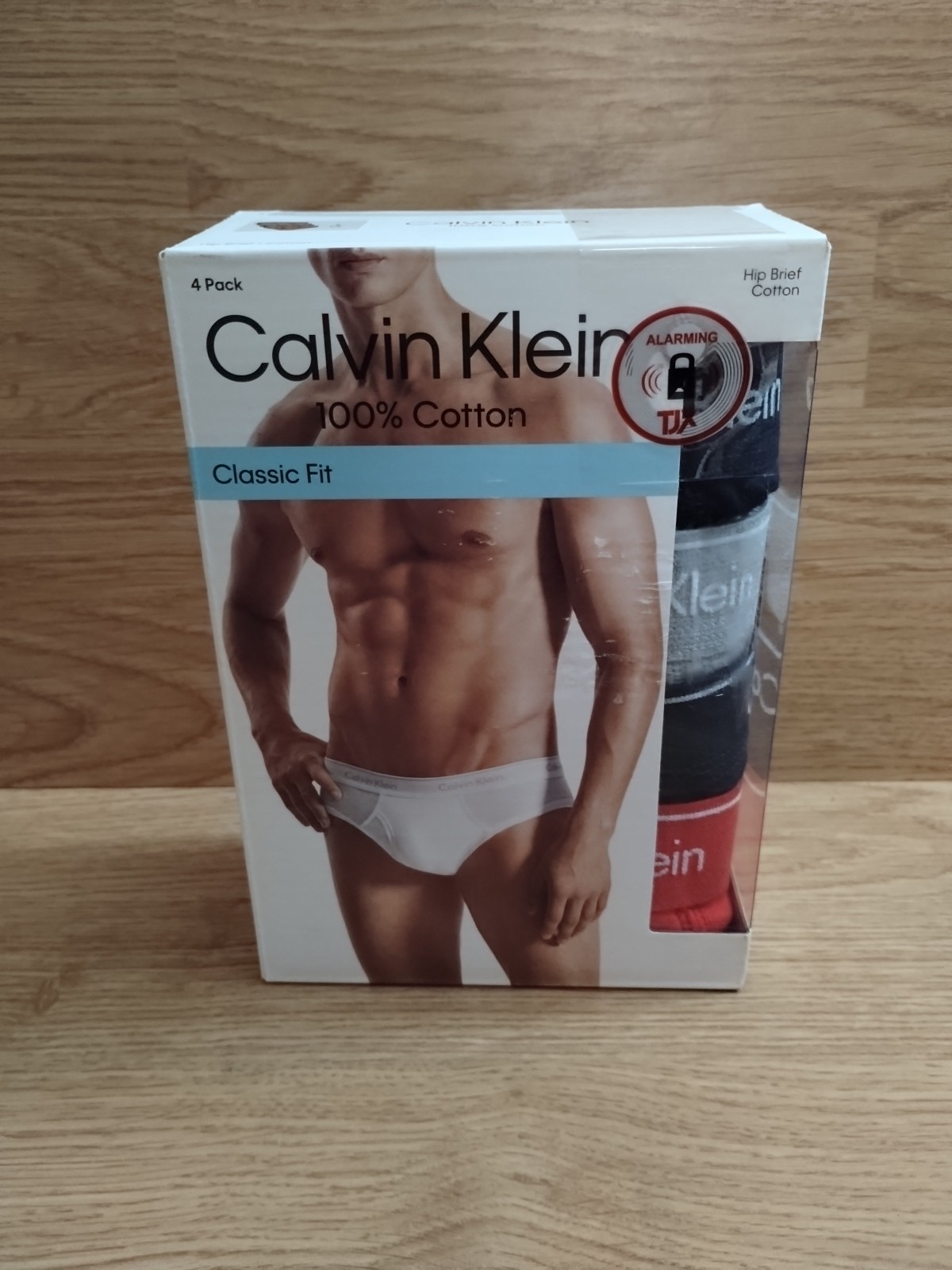 Calvin Klein 4 Pack Multi Color Men’s 100% Cotton Hip Briefs Large