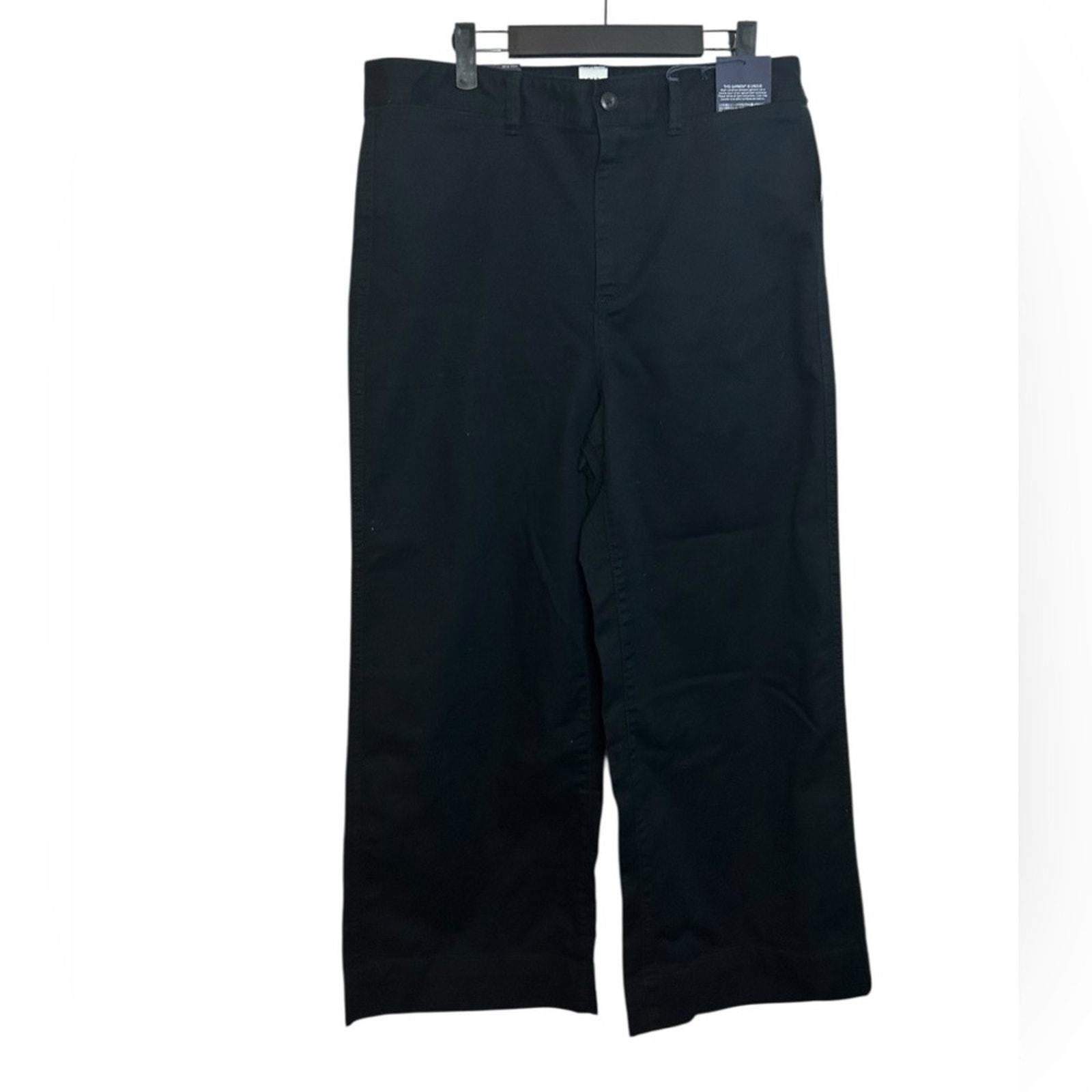 Nwt Gap True Black Wide Leg Chino Pants