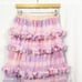 Ryan Lo Ruffle Lace Tiered Designer Pastel Skirt