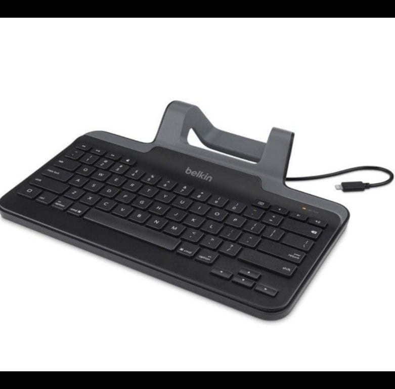 Belkin Apple MFi Certified Wired Tablet Keyboard Stand & Lightning Connector