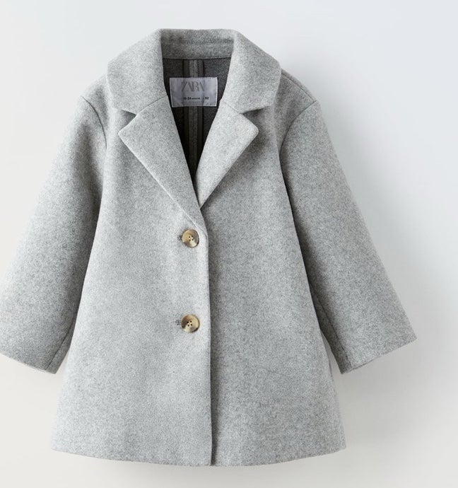 Zara baby girls long coat size 5/6T