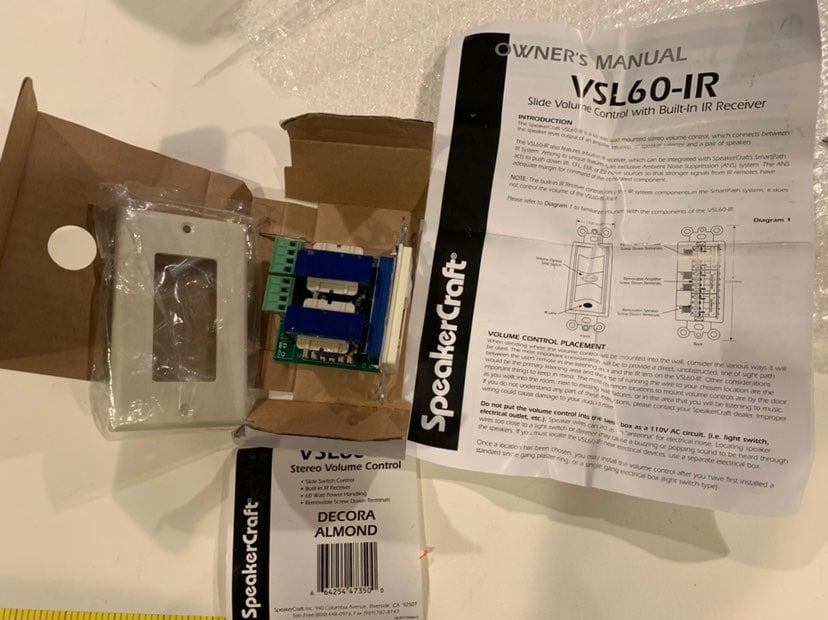 Speakercraft VSL60-IR Volume Control