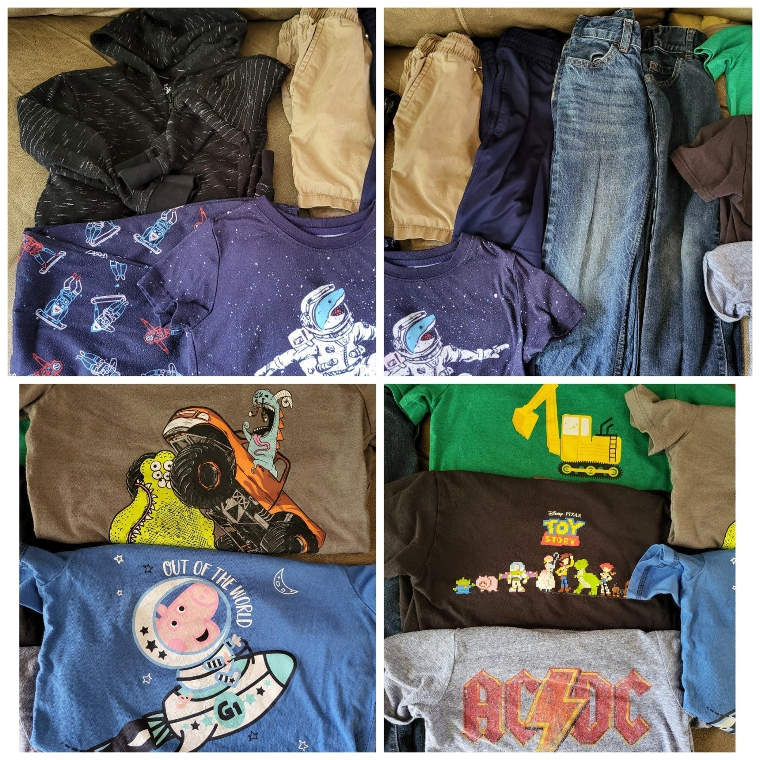 Boys/Kids Size 4/5 Lot - Shirts, Zip Up, PJ Set, Jeans, Shorts - Back To School