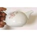 ZD-DZ Teapot Deluxe Pink-Plum- Flower Glaze Japanese Style With Handle White