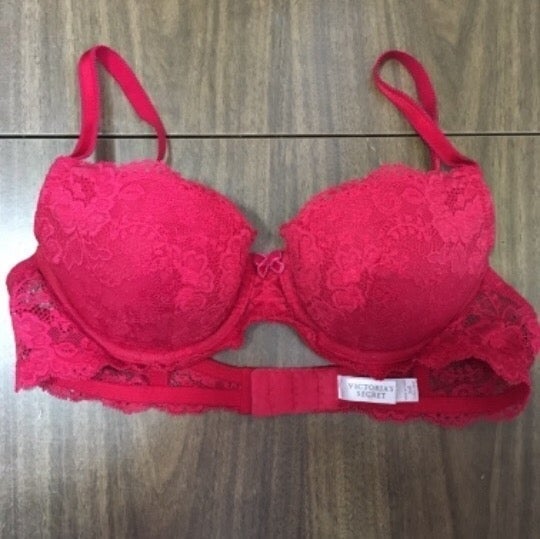 Victoria’s Secret Red All Lace Demi Bra