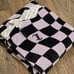 Juicy Couture JC Logo Checkerboard Throw Blanket