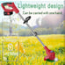 Electric Weed Wacker 21V String Trimmer,Cordless Trimmers with 3 Types Blades, 2