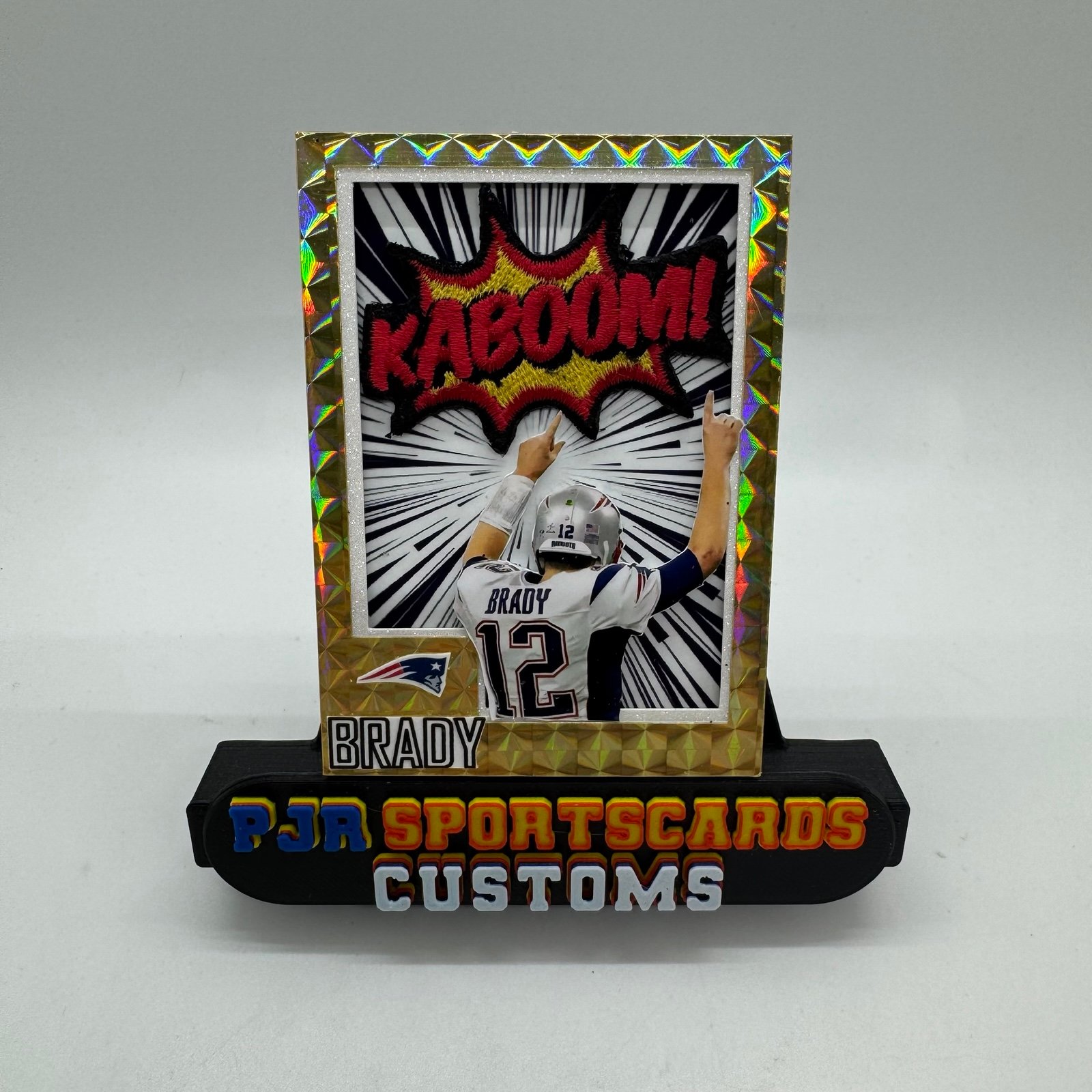 Custom made art card ACEO of Tom Brady New England Patriots
