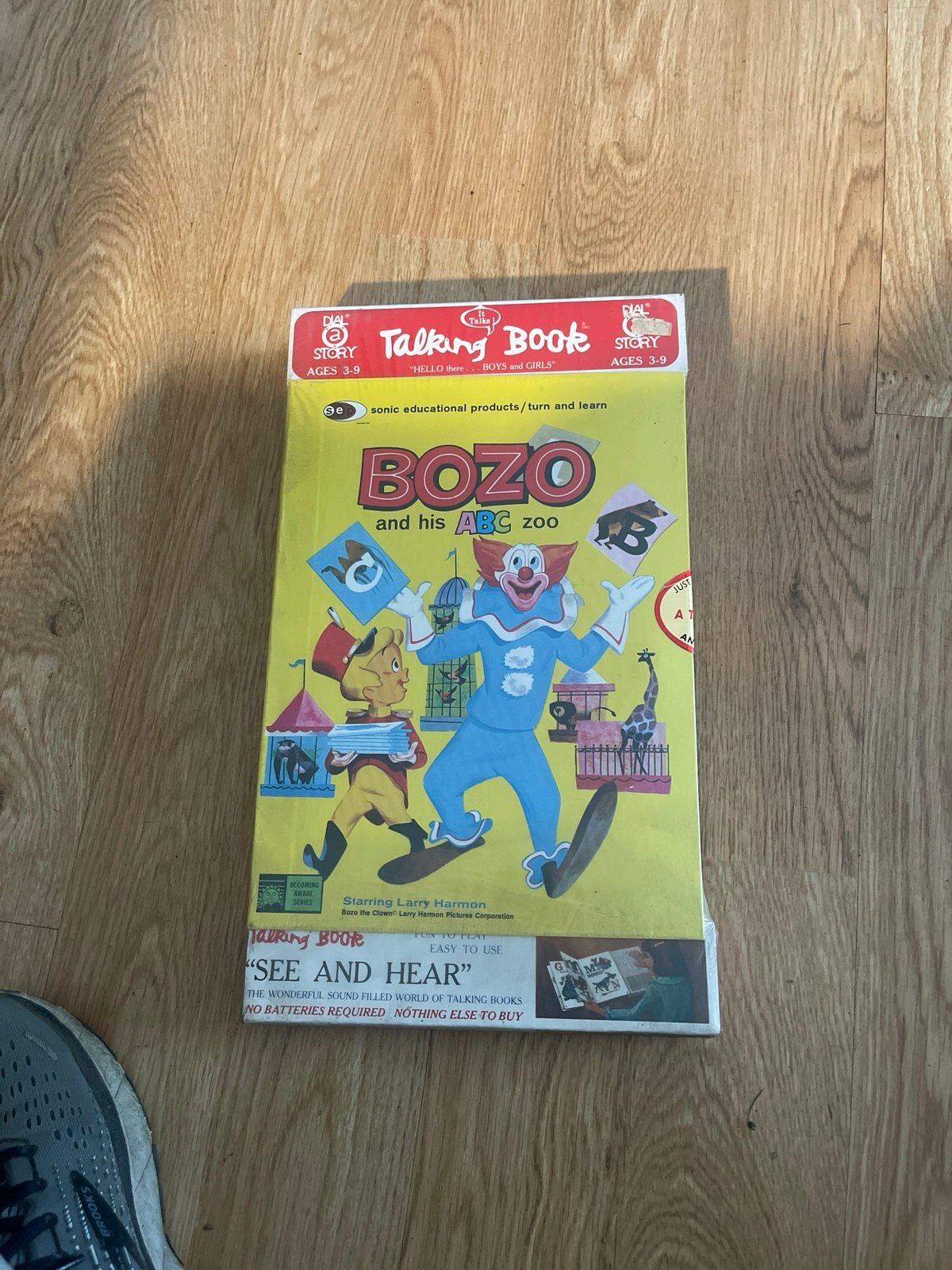 1982 New Old Stock Bozo and his ABC ZOO Talking Book