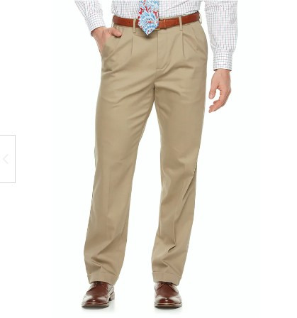 60 NEW MENS KHAKI CLASSIC FIT PANTS PLEATED NO IRON COMFORT 34X34 34
