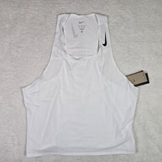 Nike DRI-FIT ADV AeroSwift Running Singlet White Mens 2XL Gym DM4624-100 XXL