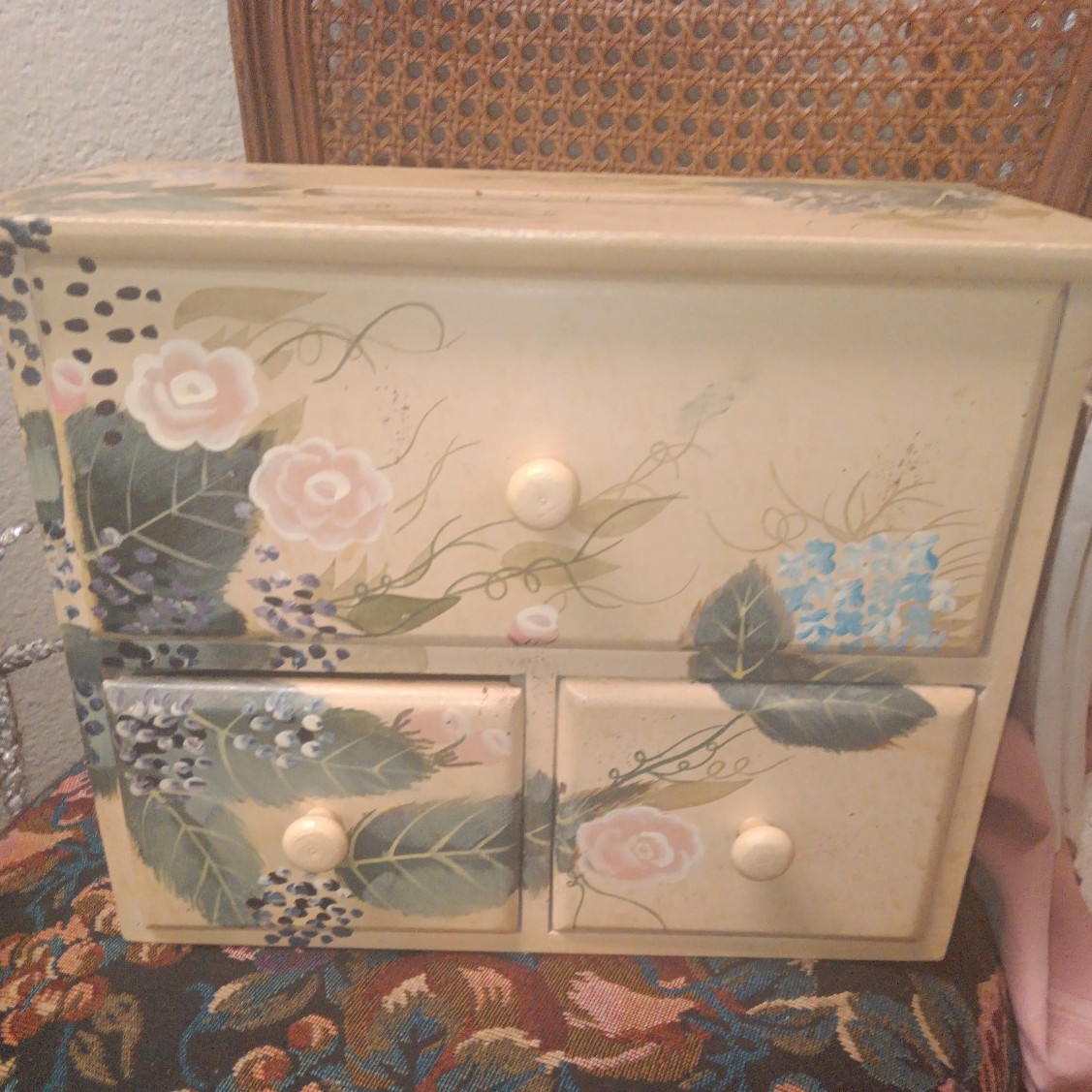 Storage Letter Holder Wood hot Box 3 Drawer