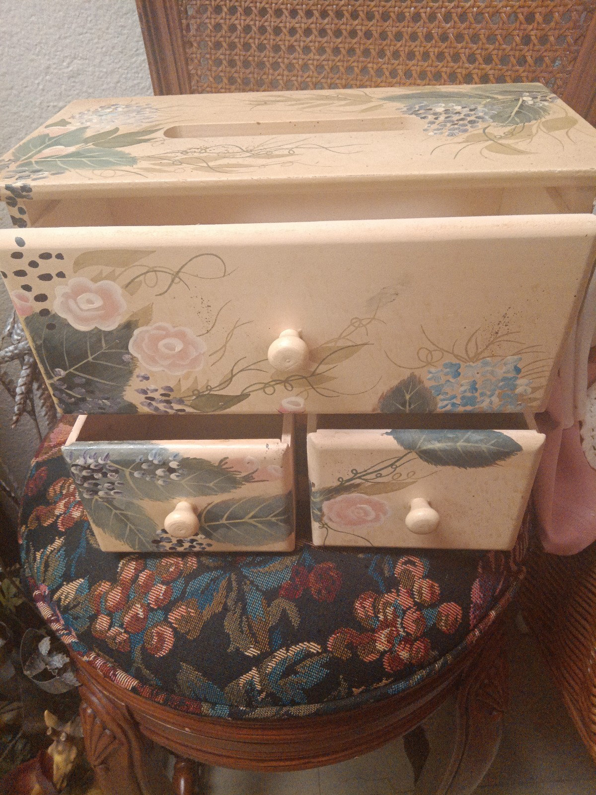 Storage Letter Holder Wood hot Box 3 Drawer