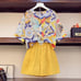Summer dress new Korean women's dress foreign style flower shirt slightly