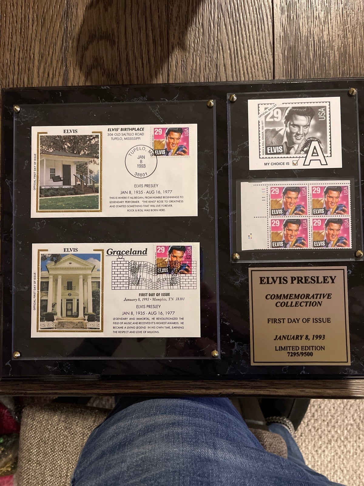 Elvis stamp collector Plaque