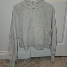Lululemon Scuba Oversized Half-Zip Gray M/L SEE PHOTOS