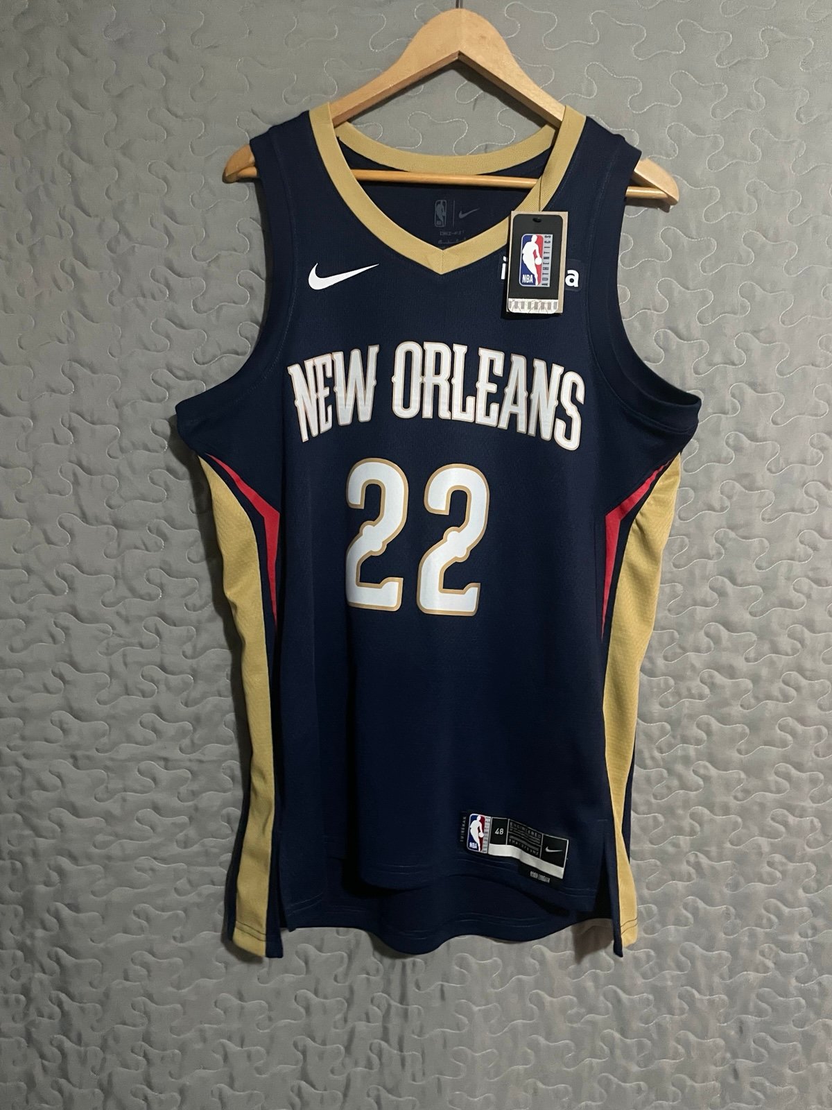 Autographed L Nance Jr Nike Pelicans Jersey