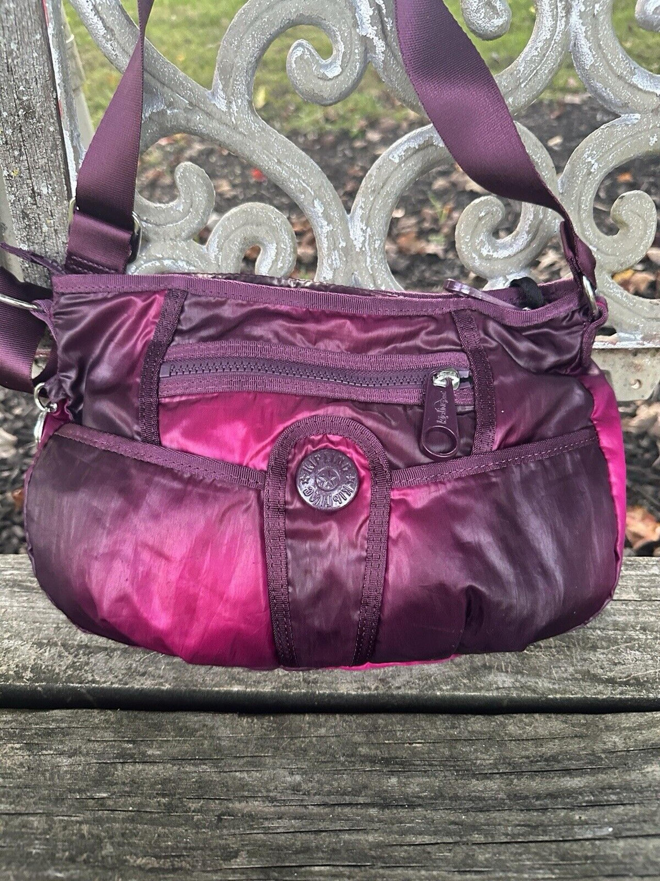 Kipling Gorilla Girlz Shoulder Crossbody Bag Purple Pink Ombre Nylon