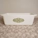 Corning Ware P-315-B Shell Medallion Green Bread Loaf Baking Dish Pan 2qt Vtg