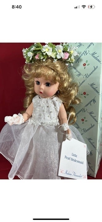 Madame Alexander Doll Little Pearl Bridesmaid # 26800 Original Box