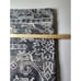 WEST ELM Blue Black Woolen Rug EURO Pillow Shams 20x20 - Set of 2