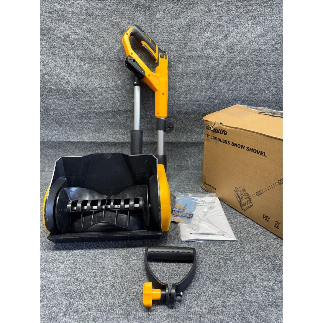 Cordless Snow Shovel Compatible with Dewalt 20V Battery, 12-inch Brushless Snow