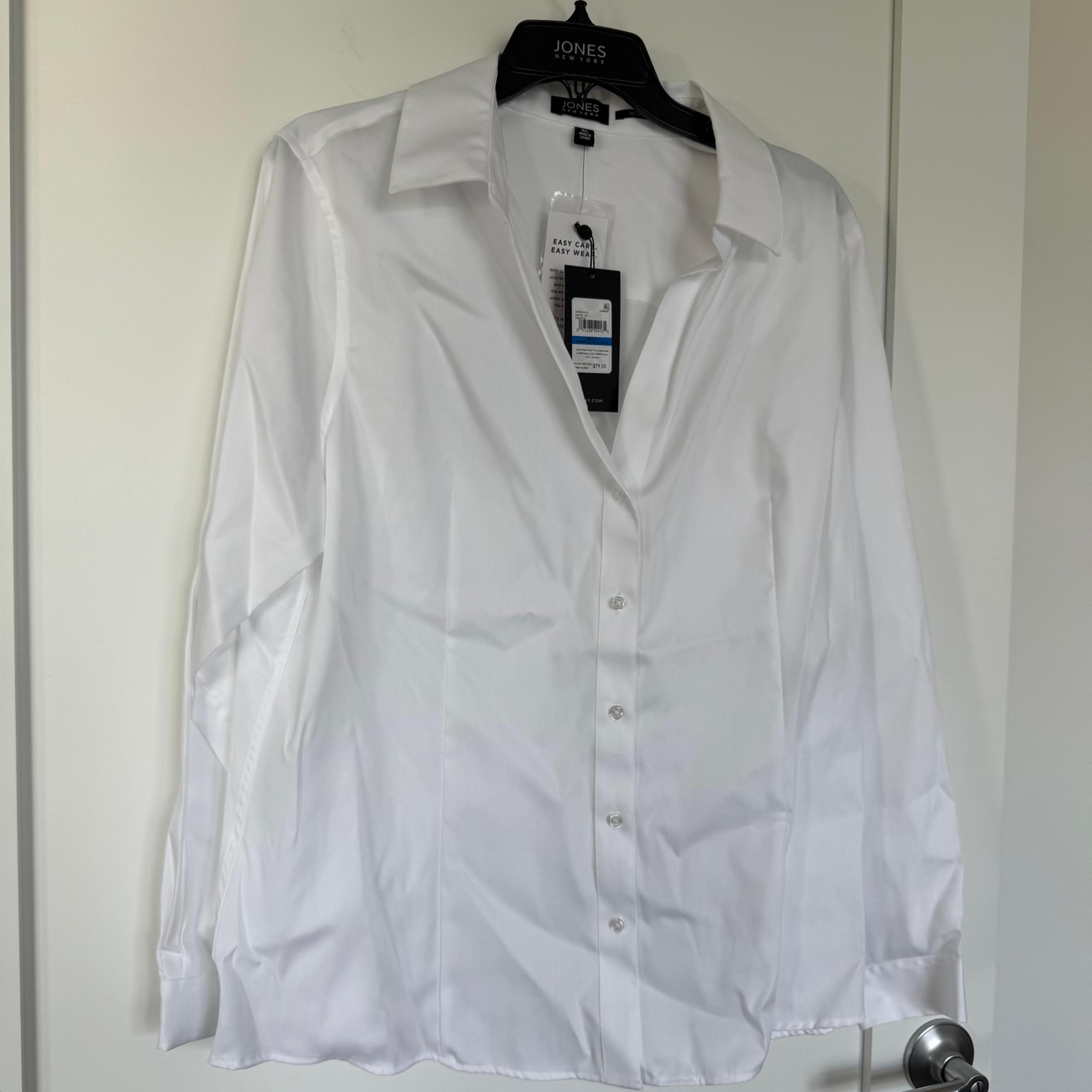 NWT Jones New York | White Button Up Shirt