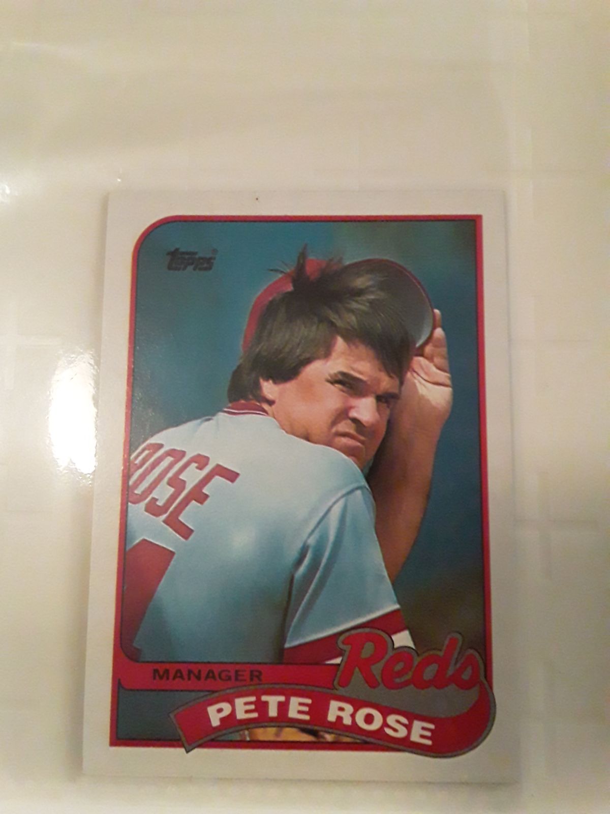 Pete rose manager topps card 1989
