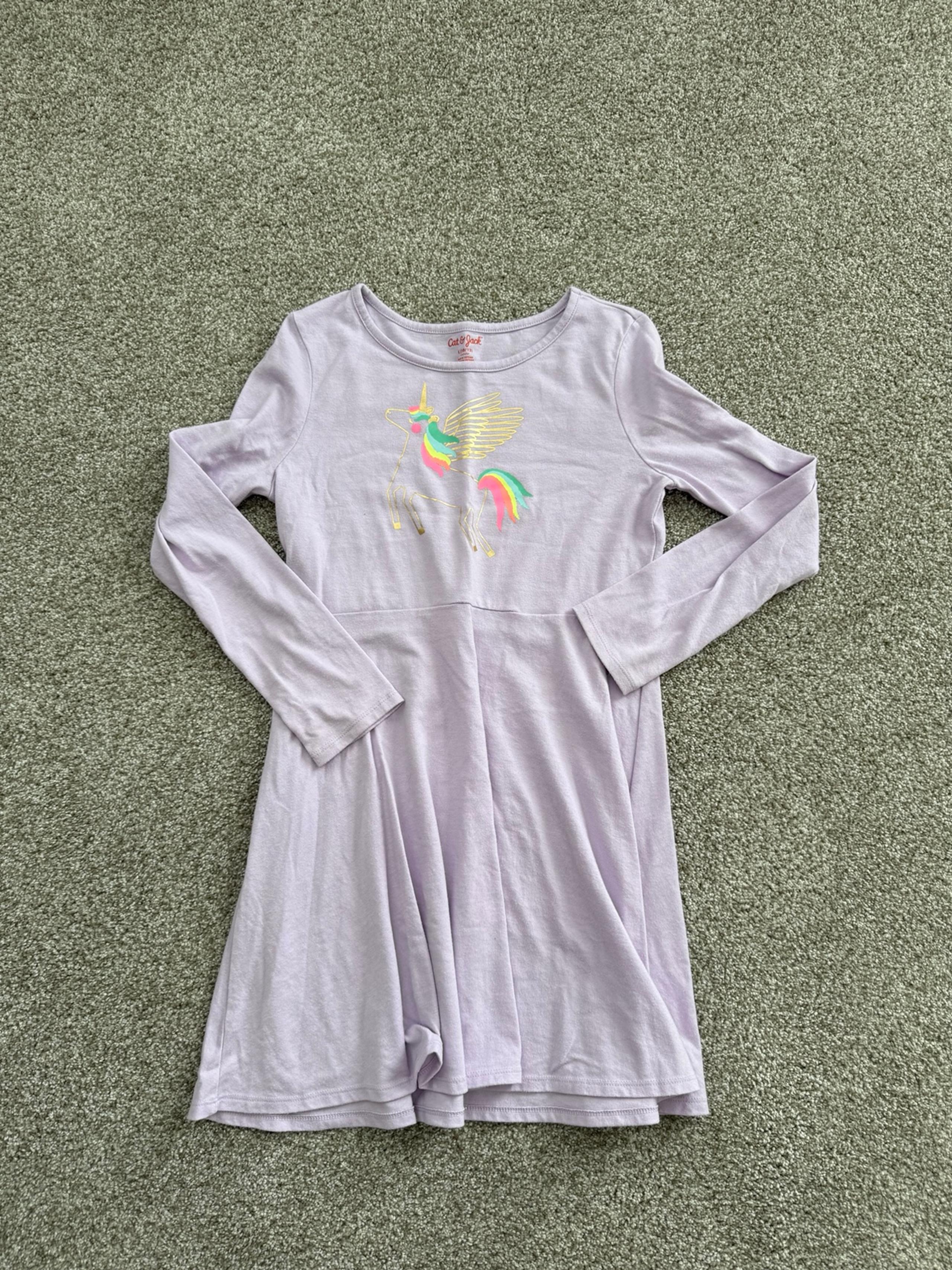 Cat & jack Girls Unicorn Dress size 10/12
