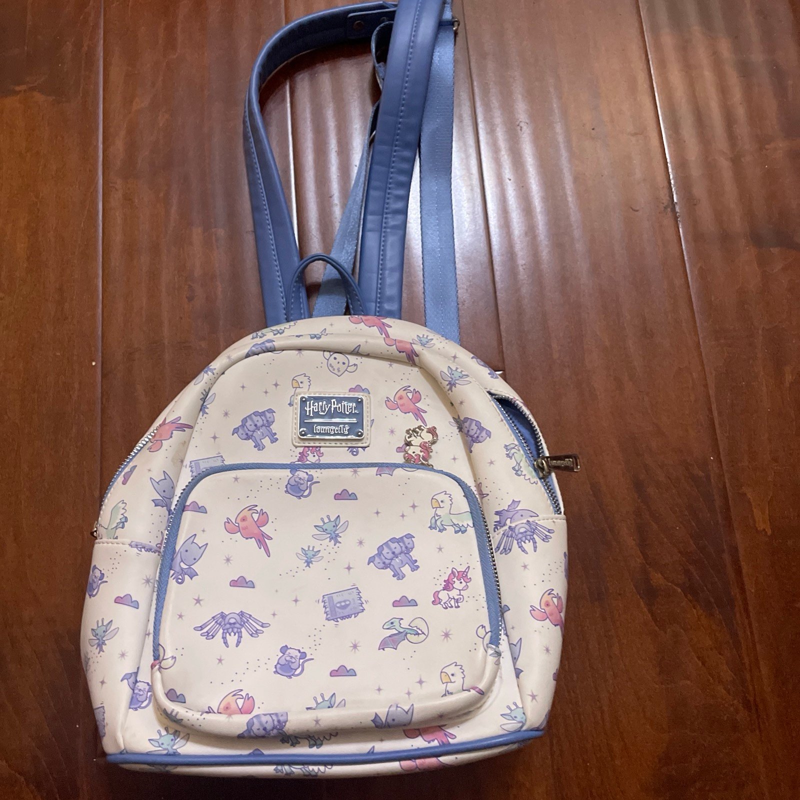 Harry Potter Chibi Magical Unicorn Creatures Pastel Loungefly mini backpack NWOT