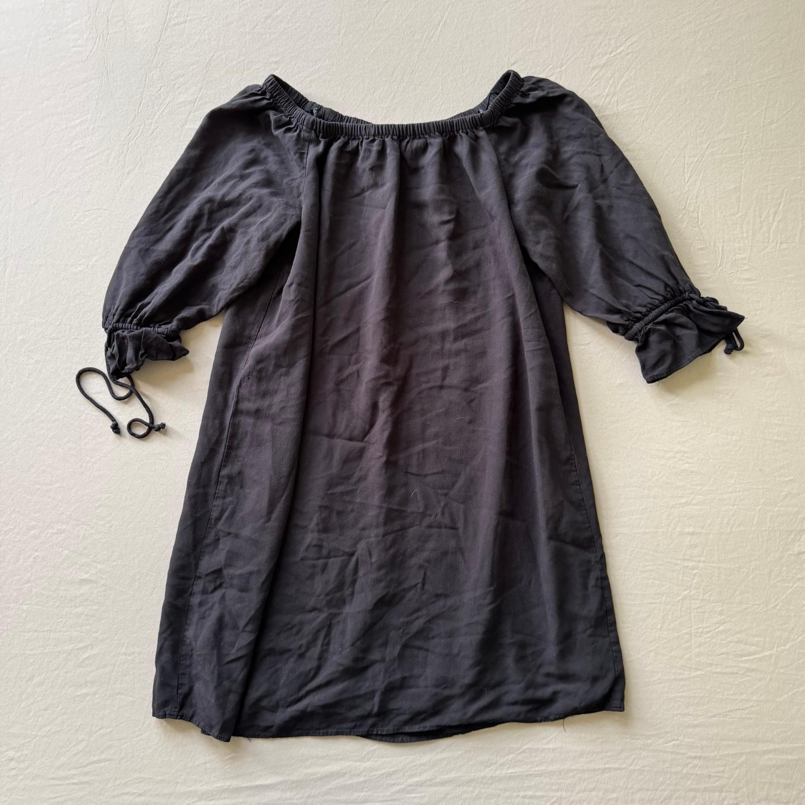 Loft TIE CUFF OFF THE SHOULDER DRESS