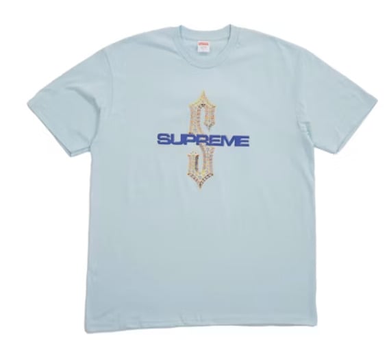 Supreme Diamond Tee Pale Blue FW21T40 Size M Medium AUTHENTIC BRAND NEW NWT