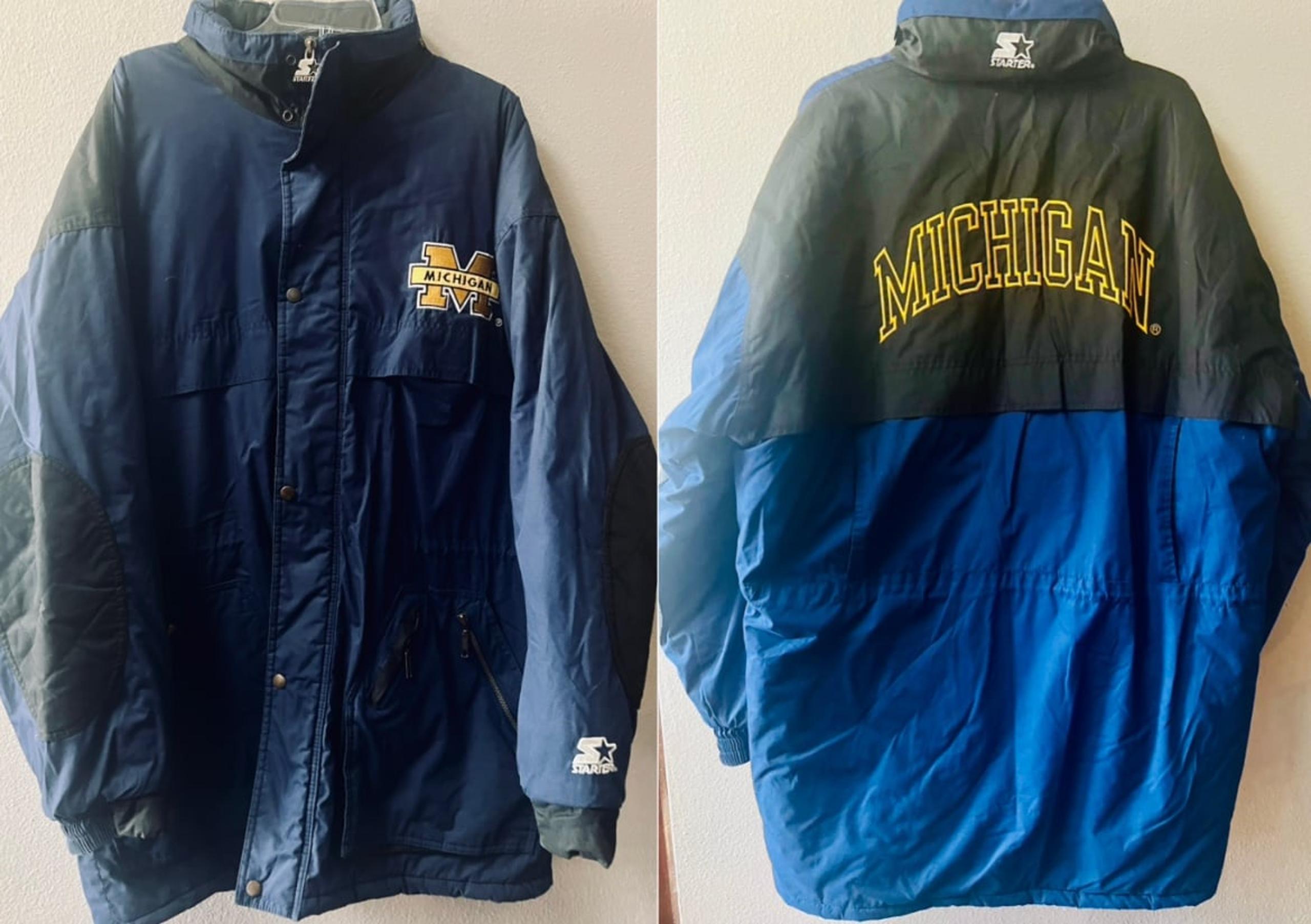 VINTAGE 90’s MICHIGAN WOLVERINES STARTER JACKET MENS XL