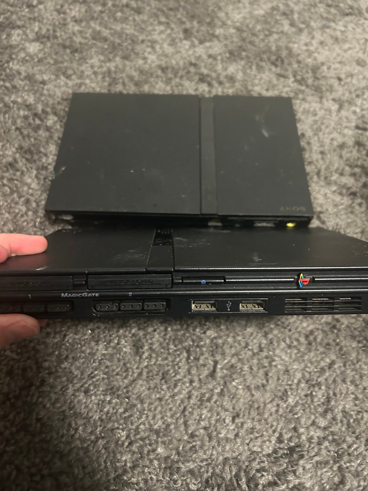 Two PlayStation 2 slim consoles for PARTS