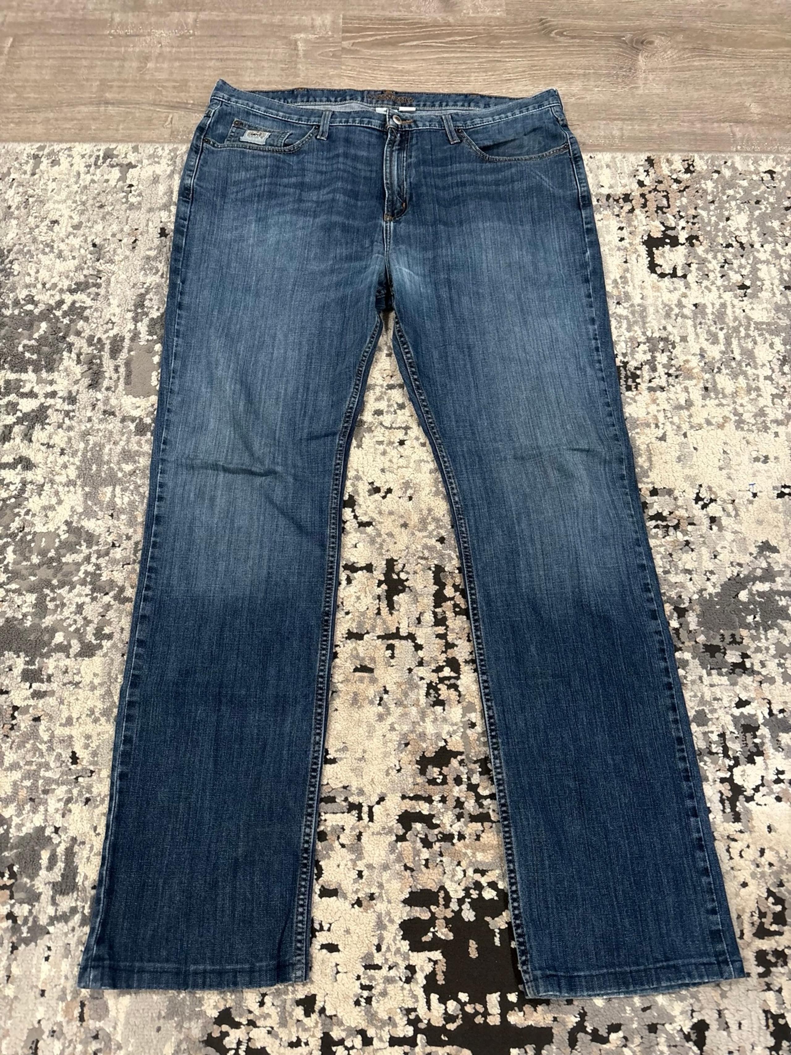 Cinch Jeans 40x38 Men Blue Slim Fit Silver Label Denim Straight Medium Wash Work