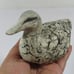 Vintage Carved Stone Duck