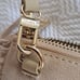 Maje Womens Beige Suede Duo Clutch/Crossbody Purse Side Fringe/Gold Snaps/Zipper