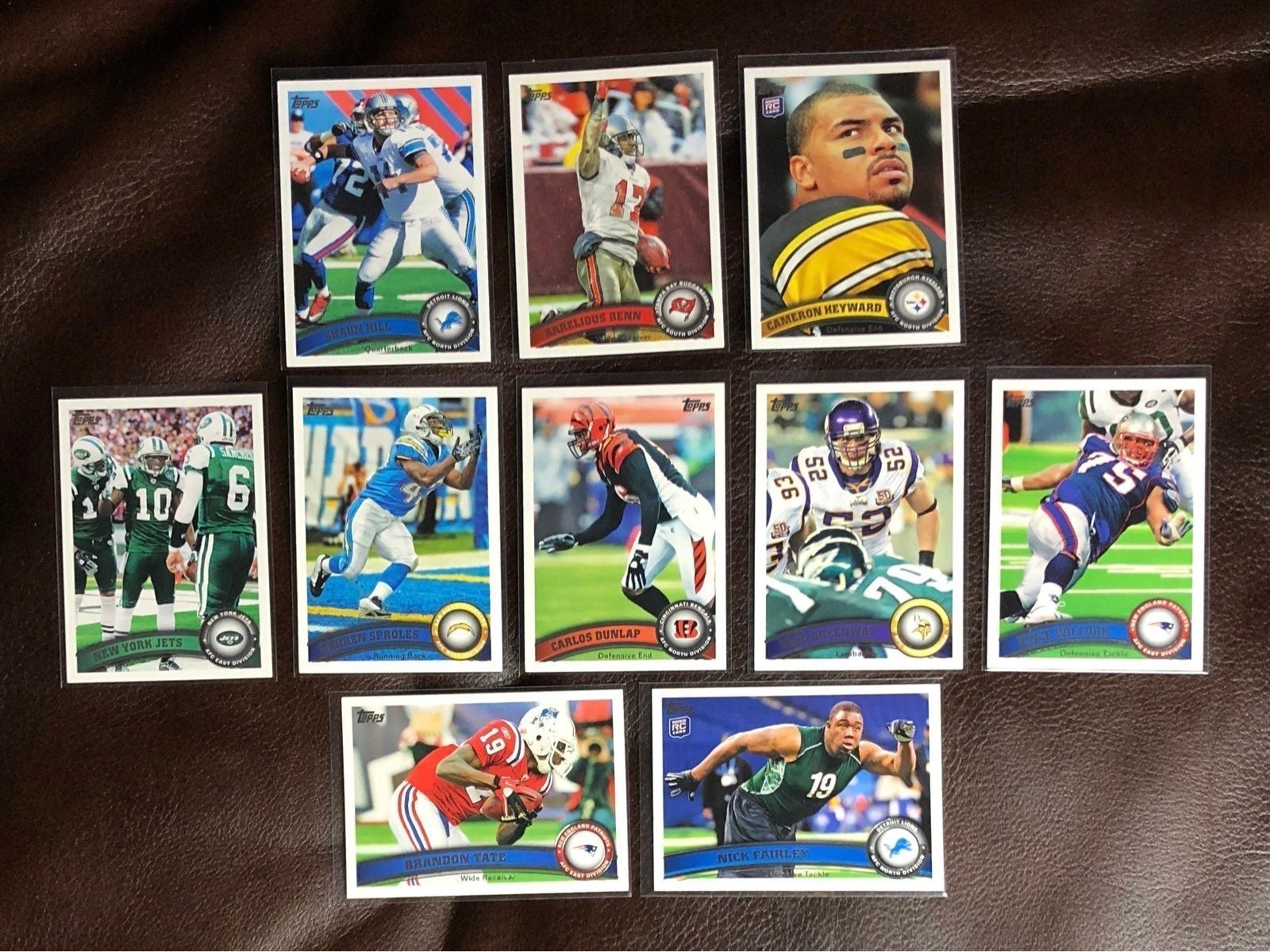 '11 Topps RC Lot Heyward Fairley Wilfork
