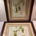 Vintage Pair of Carved Jade Framed Wall Arts (17 x 14 )