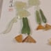 Vintage Pair of Carved Jade Framed Wall Arts (17 x 14 )