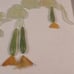 Vintage Pair of Carved Jade Framed Wall Arts (17 x 14 )