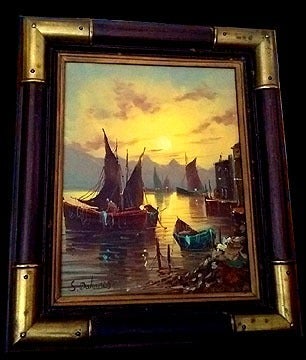 Authentic Original Estate Painting by S.Dohanes