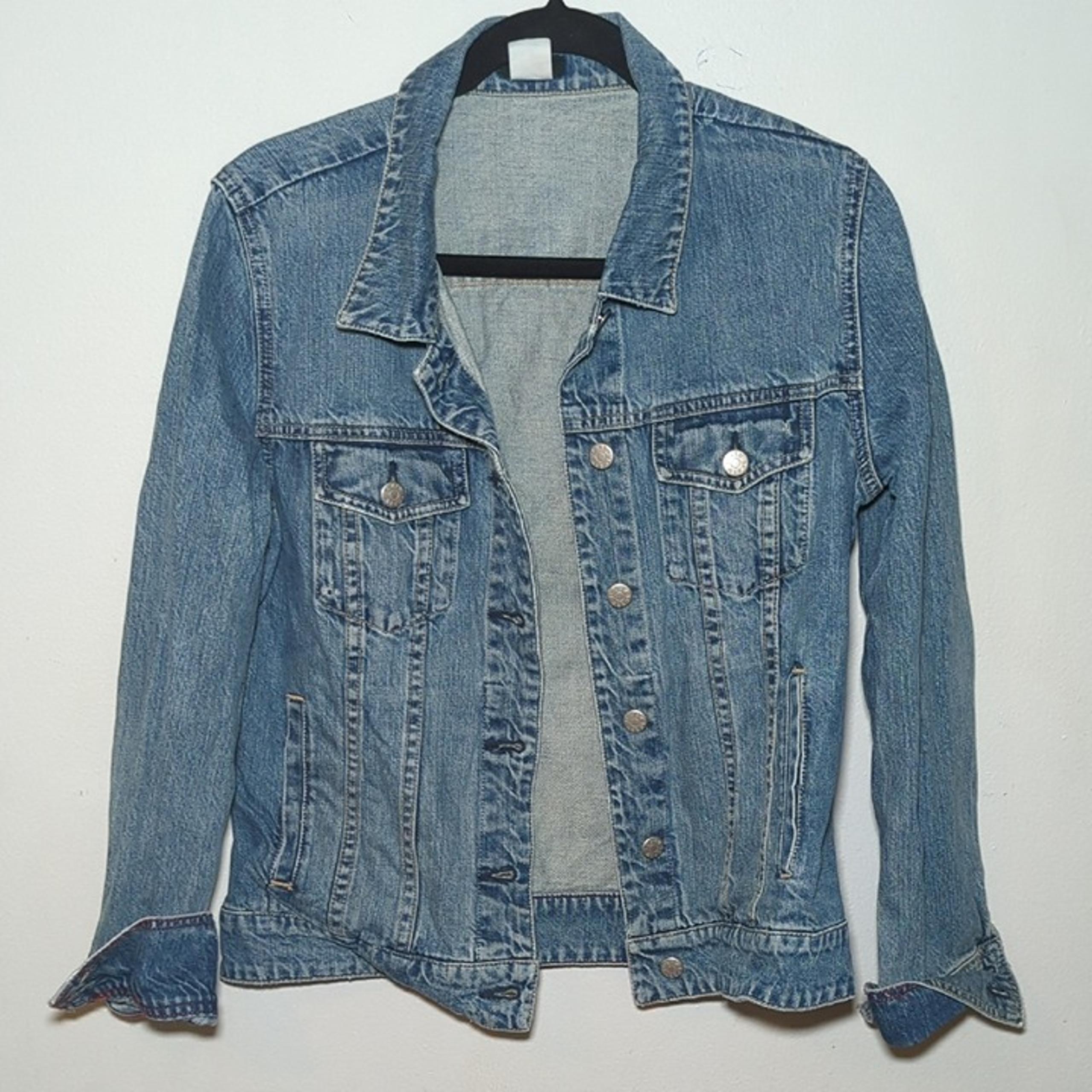 J Crew New Classic Denim Trucker Jacket 100% Cotton Women's Size M