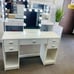 New Modern Lighted Vanity Table, White Finish, for Bedroom