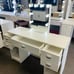 New Modern Lighted Vanity Table, White Finish, for Bedroom